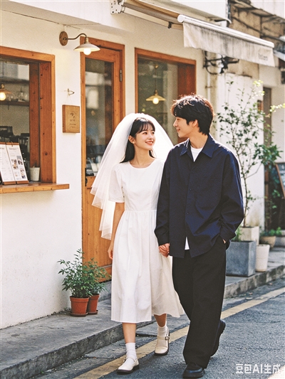 定制AI婚纱照 新人有了新选择