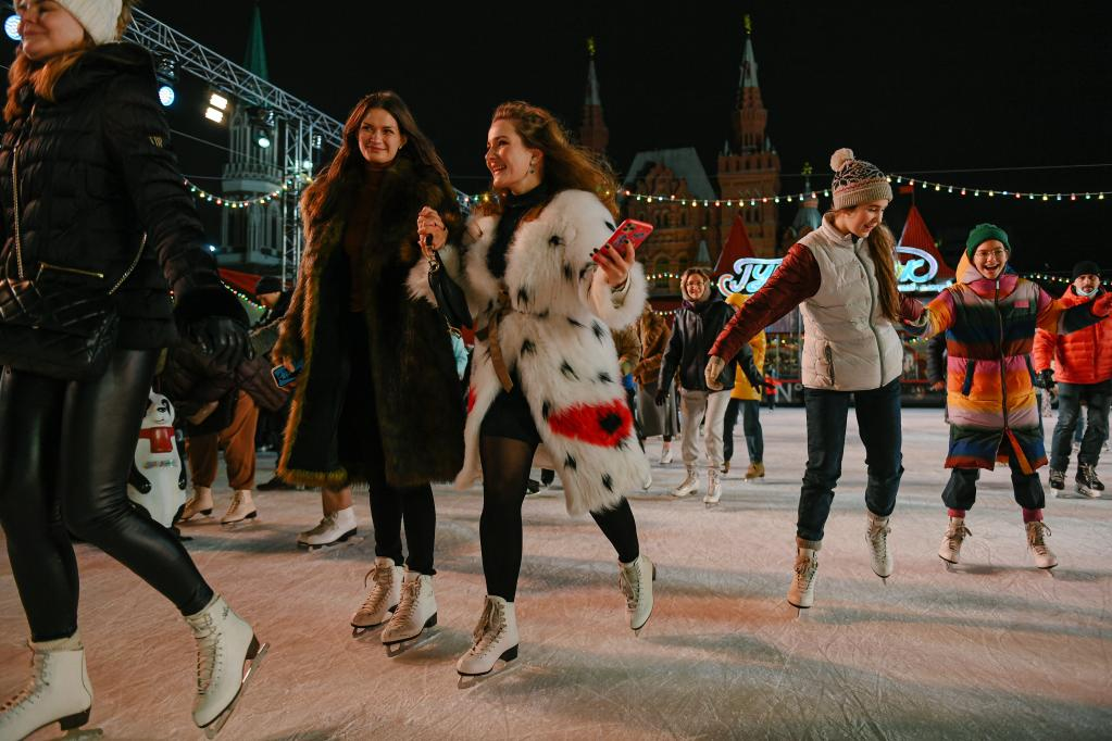 莫斯科：红场滑冰